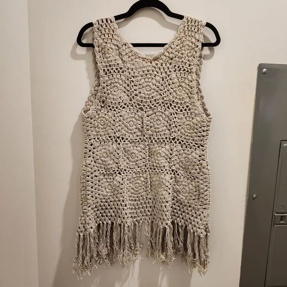 Grey Crochet Rebellion Vest - Picture 8 of 8